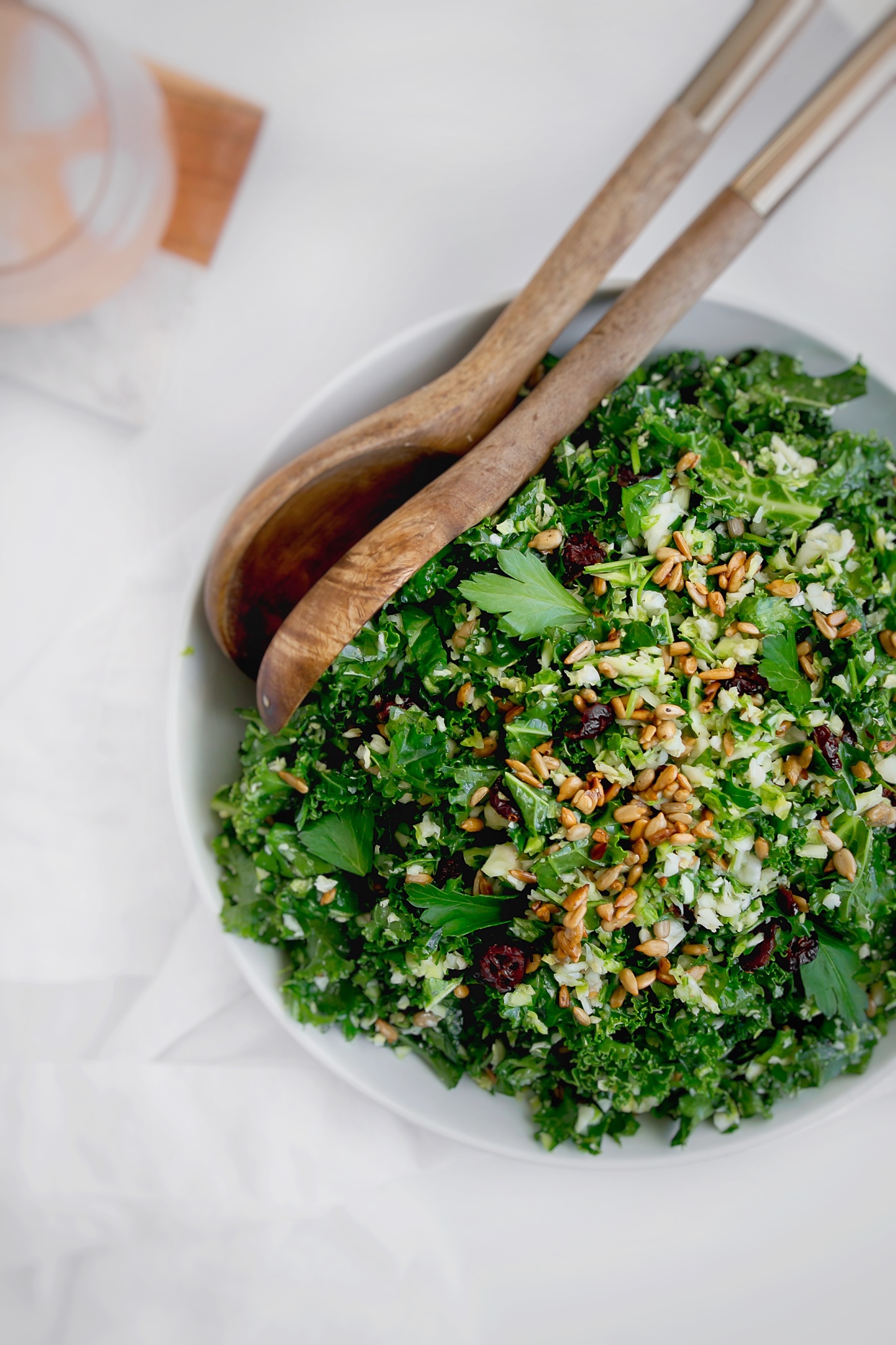 sweet and crunchy brussels sprouts salad - beets and pretty eats